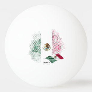 Balle De Ping Pong Drapeau du Mexique