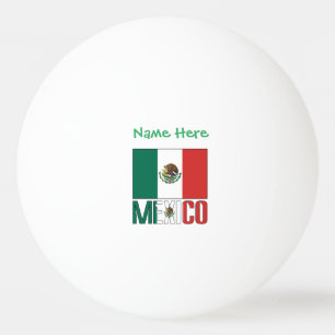Balle De Ping Pong Drapeau du Mexique personnalisé