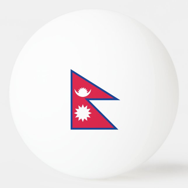 Balle De Ping Pong Drapeau du Népal (Devant)