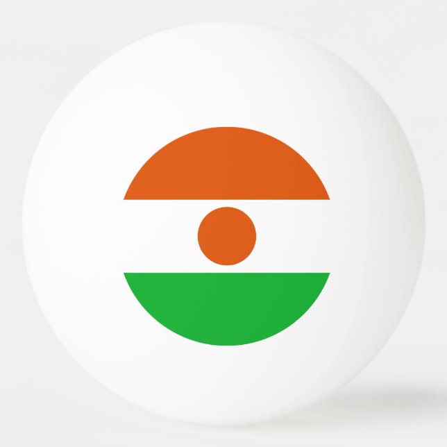 Balle De Ping Pong Drapeau du Niger (Devant)
