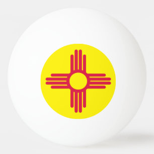 Balle De Ping Pong Drapeau du Nouveau Mexique