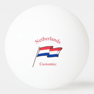 Balle De Ping Pong Drapeau du pays des Pays-Bas Thunder_Cove