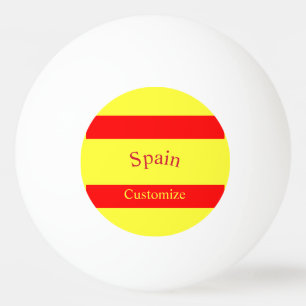 Balle De Ping Pong Drapeau du pays Espagne Thunder_Cove