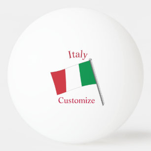 Balle De Ping Pong Drapeau du pays Italie Thunder_Cove