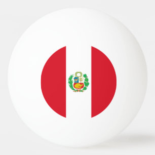 Balle De Ping Pong Drapeau du Pérou