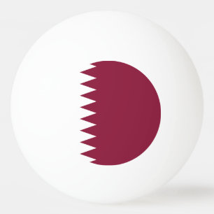 Balle De Ping Pong Drapeau du Qatar