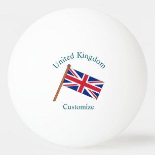 Balle De Ping Pong Drapeau du Royaume-Uni Thunder_Cove