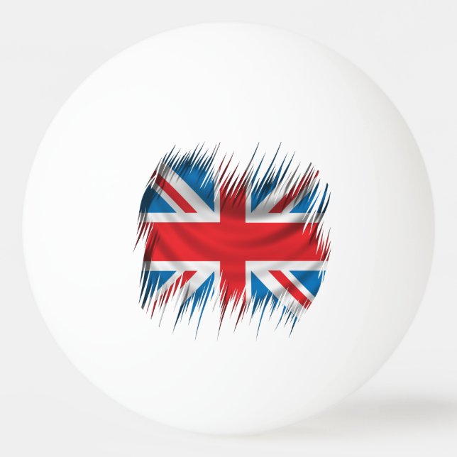 Balle De Ping Pong Drapeau d'Union Jack de défibreurs (Devant)