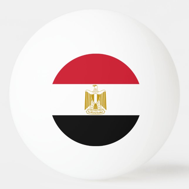 Balle De Ping Pong Drapeau égyptien (Devant)