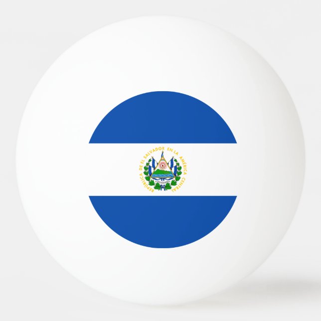 Balle De Ping Pong Drapeau El Salvador (Devant)