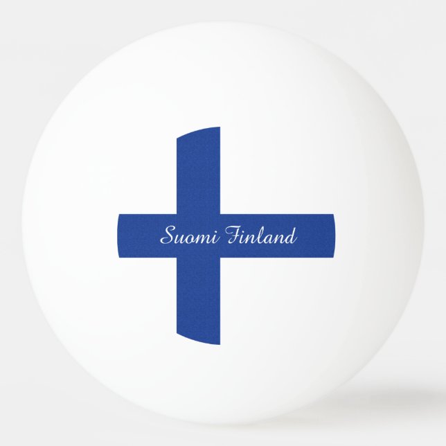 Balle De Ping Pong Drapeau finlandais coutume de ping-pong balls (Devant)