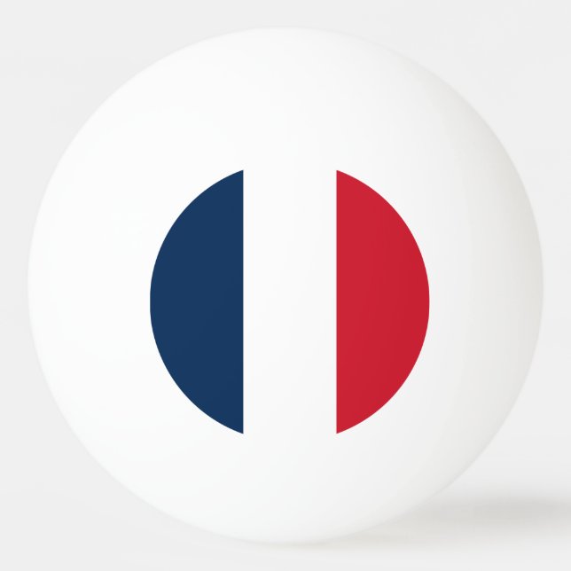 Balle De Ping Pong Drapeau français (Devant)
