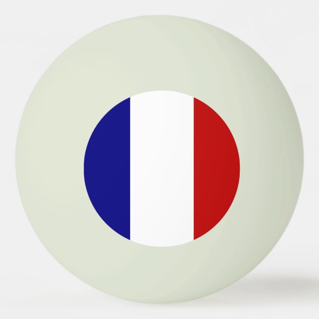 Balle De Ping Pong Drapeau français (Devant)