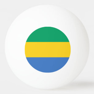 Balle De Ping Pong Drapeau Gabon