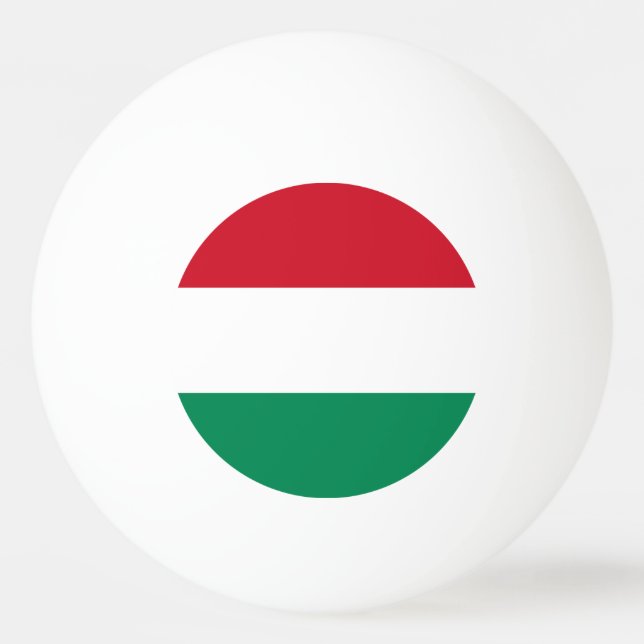 Balle De Ping Pong Drapeau Hongrie (Dos)