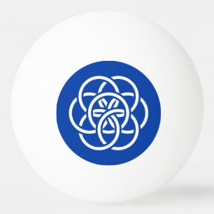 Balle De Ping Pong Drapeau international de la planète Terre