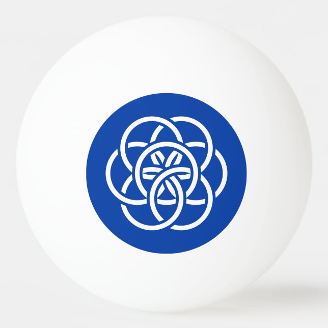 Balle De Ping Pong Drapeau international de la planète Terre (Devant)