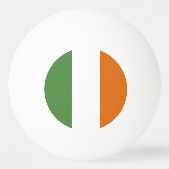 Balle De Ping Pong Drapeau irlandais (Devant)