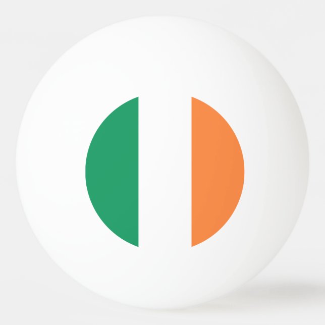 Balle De Ping Pong Drapeau irlandais (Devant)