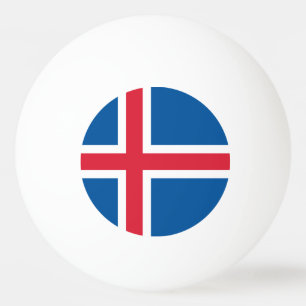 Balle De Ping Pong Drapeau Islande