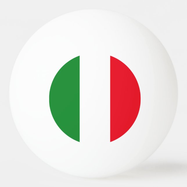 Balle De Ping Pong Drapeau Italie (Devant)