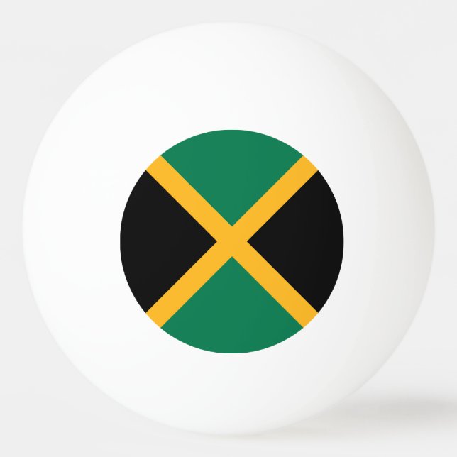 Balle De Ping Pong Drapeau Jamaïque (Devant)