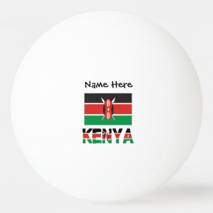 Balle De Ping Pong Drapeau kenyan personnalisé