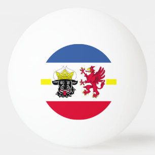 Balle De Ping Pong Drapeau Mecklembourg-Poméranie occidentale Ping Po
