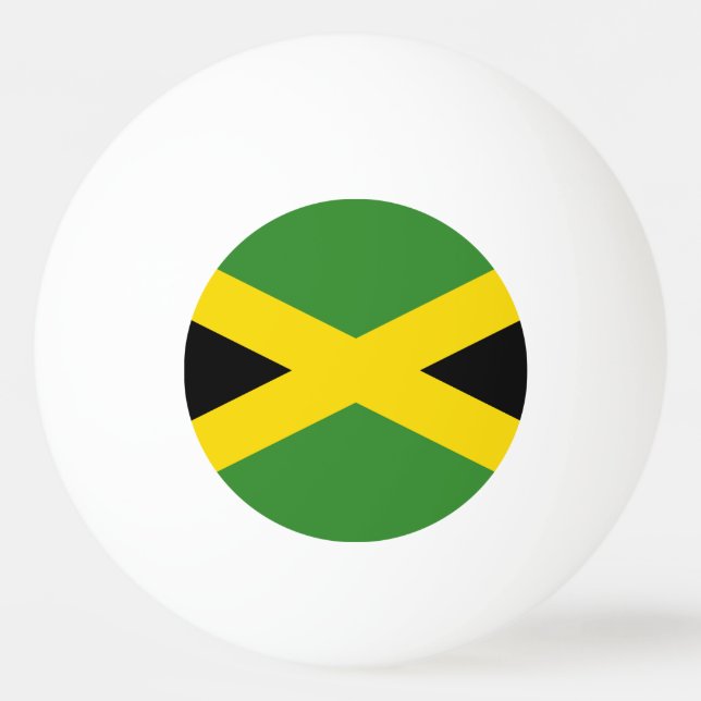 Balle De Ping Pong Drapeau national de la Jamaïque (Devant)