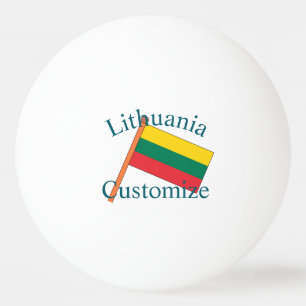 Balle De Ping Pong Drapeau national de la Lituanie Thunder_Cove