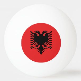 Balle De Ping Pong Drapeau patriotique albanais