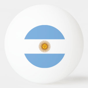 Balle De Ping Pong Drapeau Patriotique Argentin