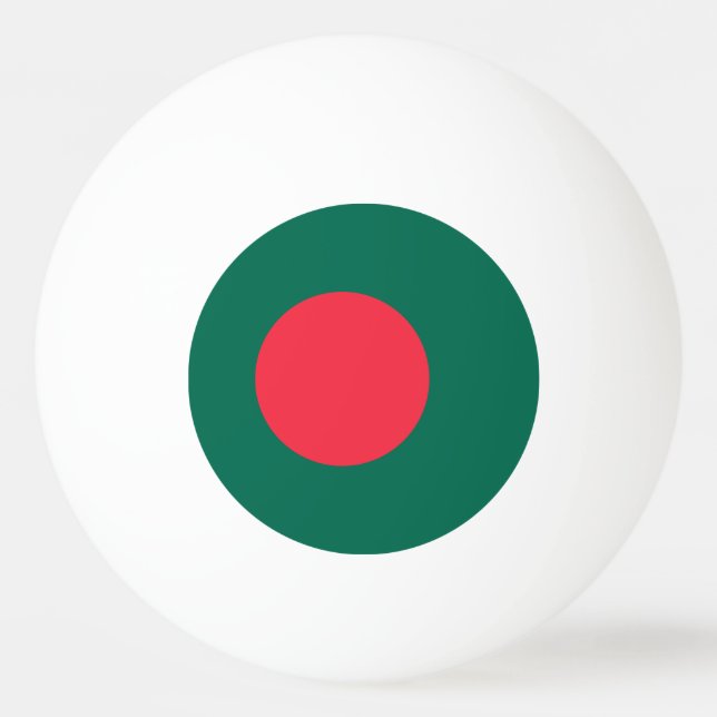 Balle De Ping Pong Drapeau patriotique bangladais Ping-Pong Ball (Devant)