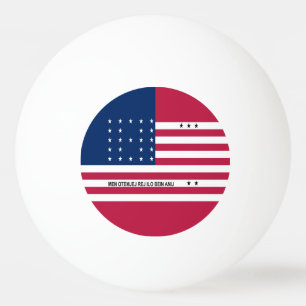 Balle De Ping Pong Drapeau patriotique de l'atoll de Bikini