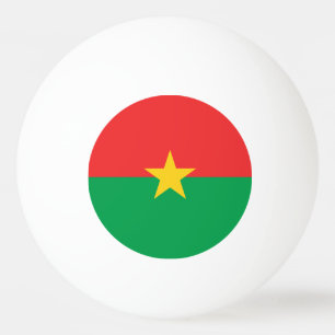 Balle De Ping Pong Drapeau patriotique du Burkina Faso
