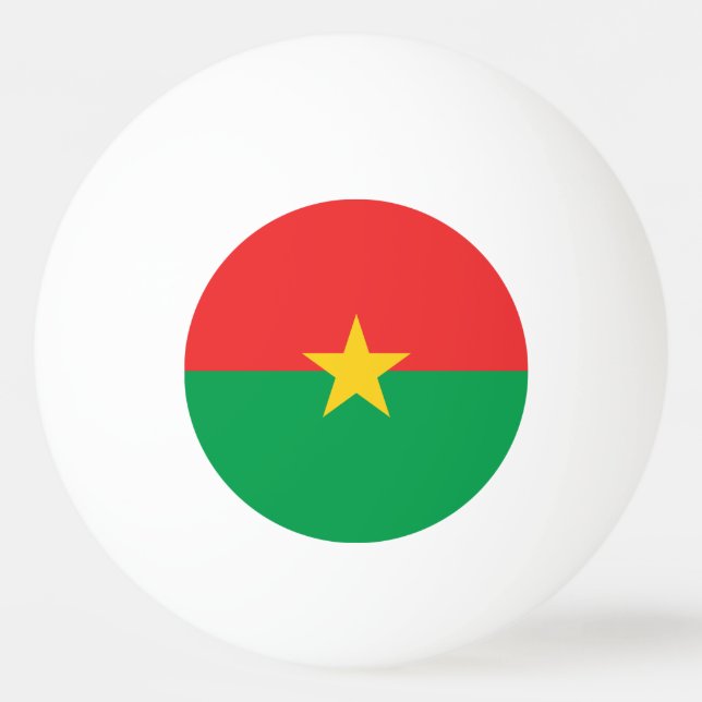 Balle De Ping Pong Drapeau patriotique du Burkina Faso (Dos)