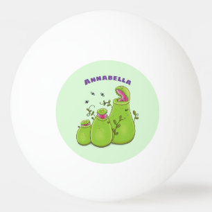 Balle De Ping Pong Drôle carnivore carnivore carnivore plante dessin