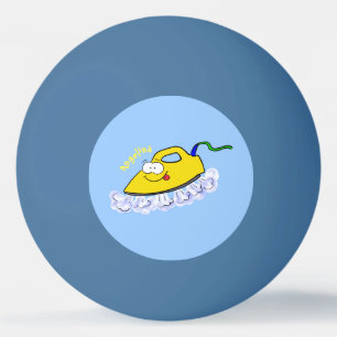 Balle De Ping Pong Drôle dessin animé linge de fer