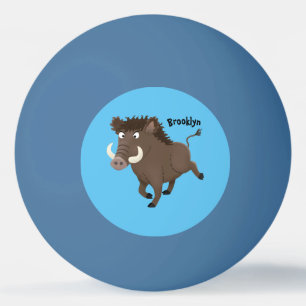 Balle De Ping Pong Drôle dessin humoristique de rasoir de sanglier