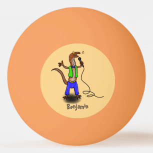 Balle De Ping Pong Drôle lézard chantant avec bande dessinée de micro