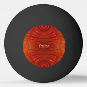 Balle De Ping Pong EASTON ~ Tangerine rouge orange ~