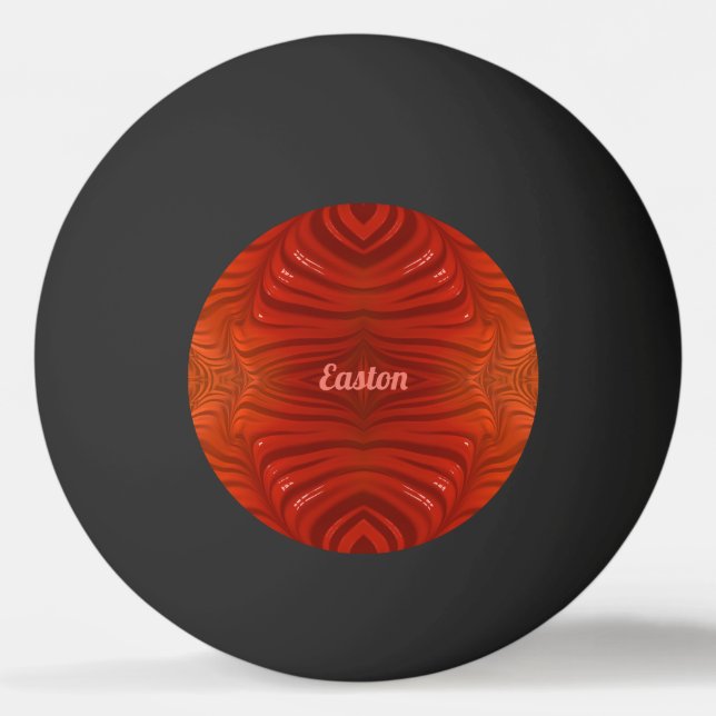 Balle De Ping Pong EASTON ~ Tangerine rouge orange ~ (Dos)