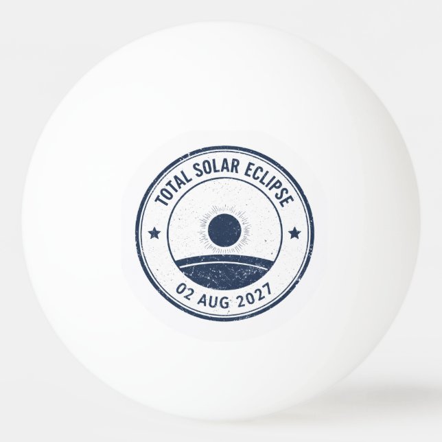 Balle De Ping Pong Éclipse solaire du 2 août 2027 (Devant)
