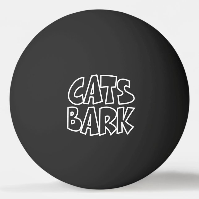 Balle De Ping Pong Écorce de chats (Devant)