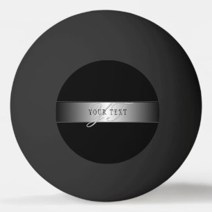 Balle De Ping Pong Écriture de monogramme élégante et modifiable No