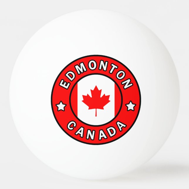 Balle De Ping Pong Edmonton Canada (Devant)