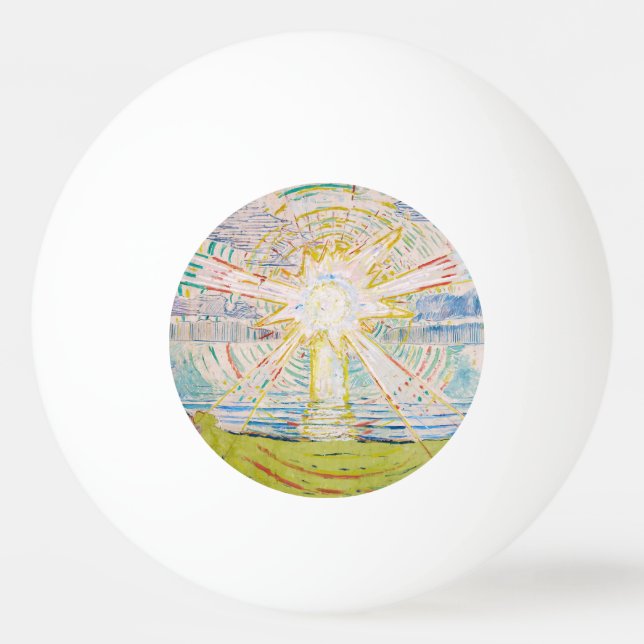 Balle De Ping Pong Edvard Munch - Le Soleil 1910 (Devant)