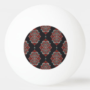 Balle De Ping Pong éléments cachemire asiatique, motif vintage boho.