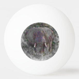 Balle De Ping Pong Eléphant animal artistique