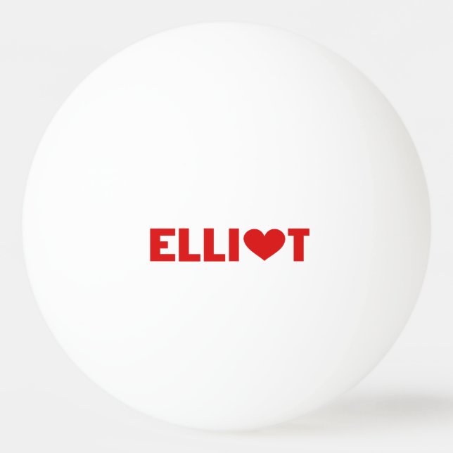 Balle De Ping Pong Elliot Love (Devant)